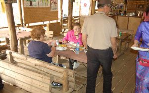 lunch serve at Chiang dao elephantcamp